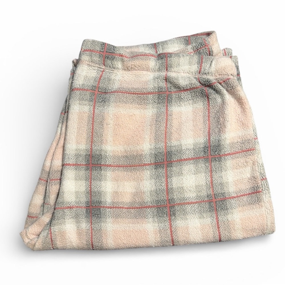 Secret Treasures Pajama Pants Plaid Size 3XL 22W-24W Pink Gray No Drawstring - Picture 2 of 4